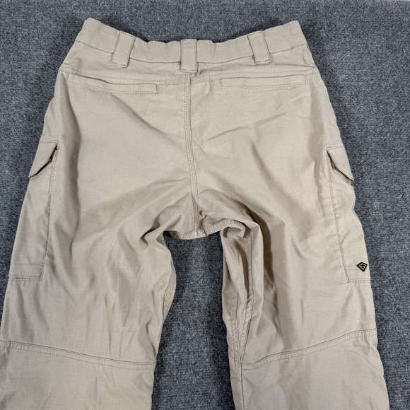 First Tactical Pants Mens 32x30 Beige Cargo Ripstop Outdoor Workwear Police - Picture 4 of 13